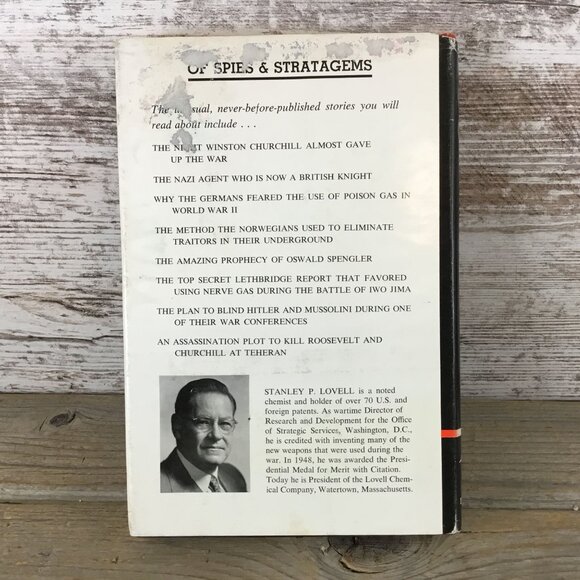 Of Spies & Stratagems By Stanley Lovell Hardcover 1963 WWII Espionage Secrets - Picture 2 of 10